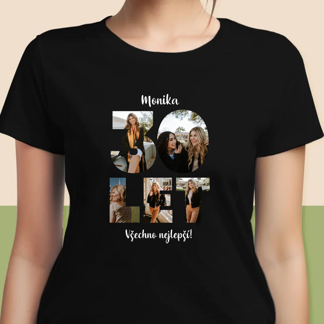 Slovo z fotografií: 18 let - dámské tričko s potiskem | CZ