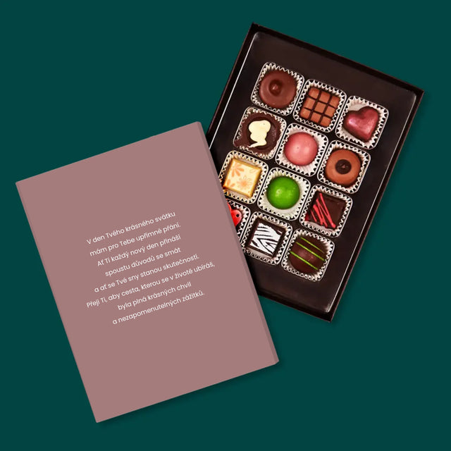 Fotka A Textem: Mami, Ty Jsi Ta, Kdo Nás Drží Spolu - Pralinky