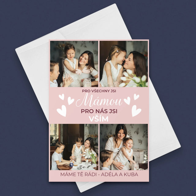 Fotokoláž: Mami, Jsi Vším - Přání