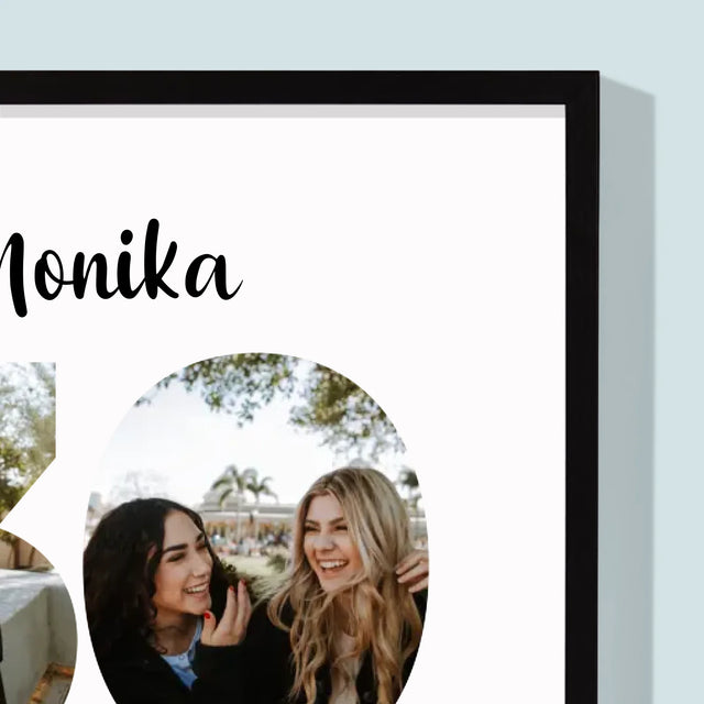 Slovo Z Fotek: 18 Let - Tisk V Rámečku