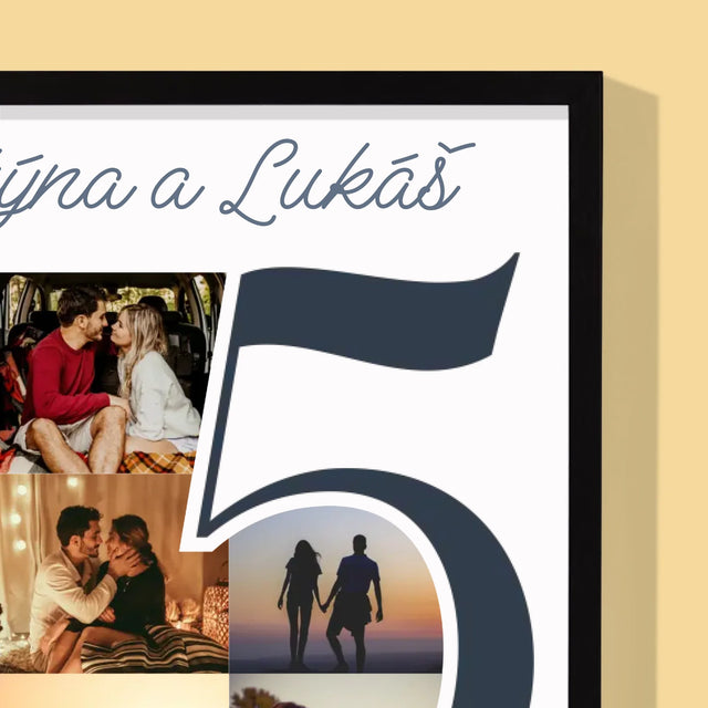 Fotokoláž: 5. Výročí - Tisk V Rámečku