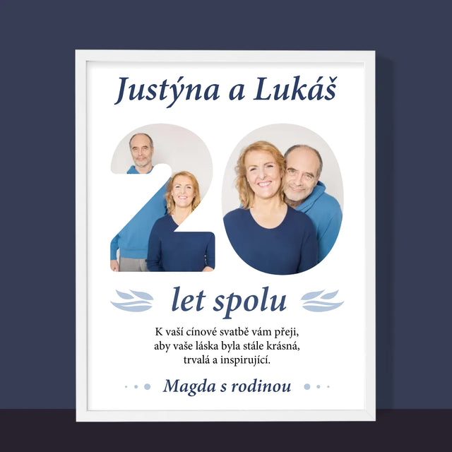 Slovo Z Fotek: 20 Let Spolu - Tisk V Rámečku