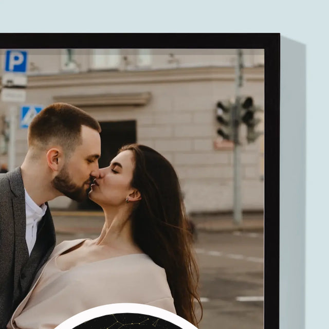 Hvězdná Mapa: Hvězdy Svítí Pro Nás - Tisk V Rámečku