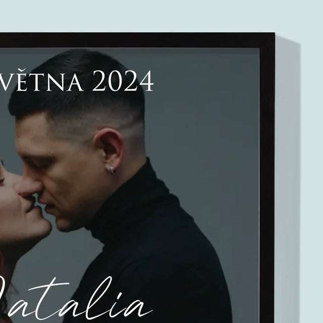 Fotka A Textem: Svatební Fotka Přání - Tisk V Rámečku