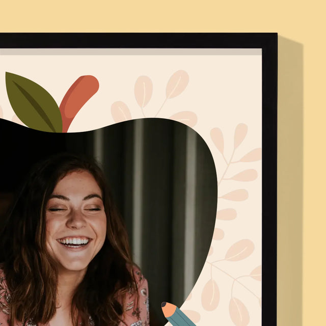 Fotka A Textem: Učitelka Ve Školce - Tisk V Rámečku