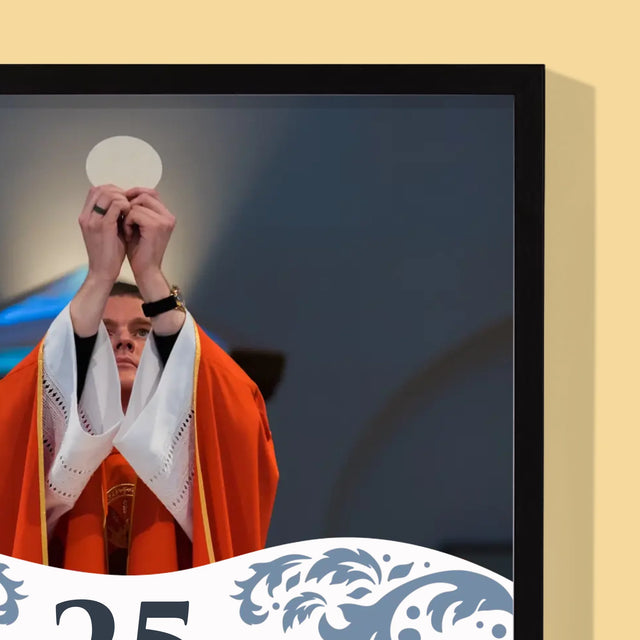 Fotka A Textem: Jubileum Kněžského Svěcení - Tisk V Rámečku