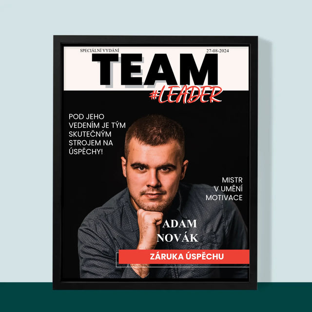 Obálka Časopisu: Team Leader - Tisk V Rámečku
