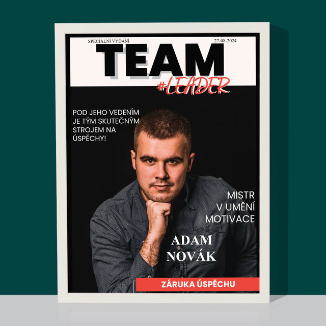 Obálka Časopisu: Team Leader - Tisk V Rámečku