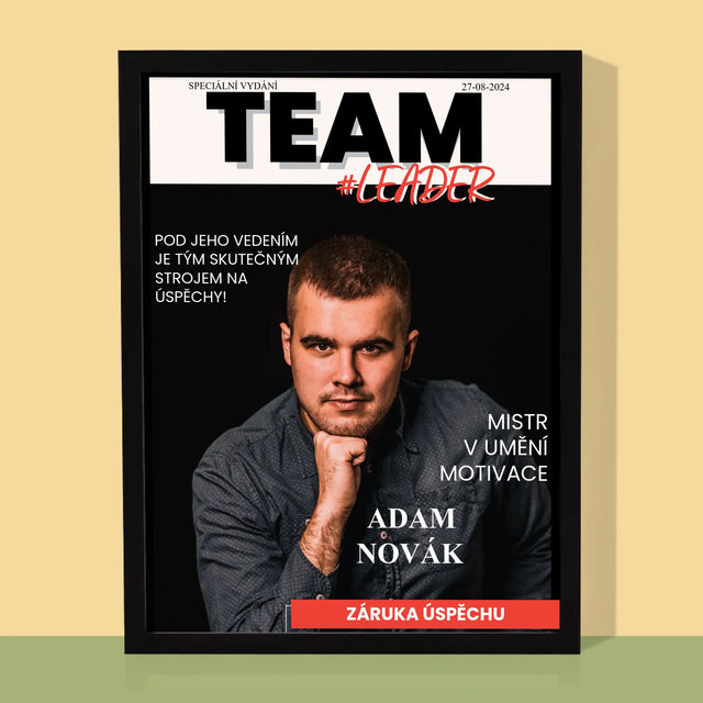 Obálka Časopisu: Team Leader - Tisk V Rámečku