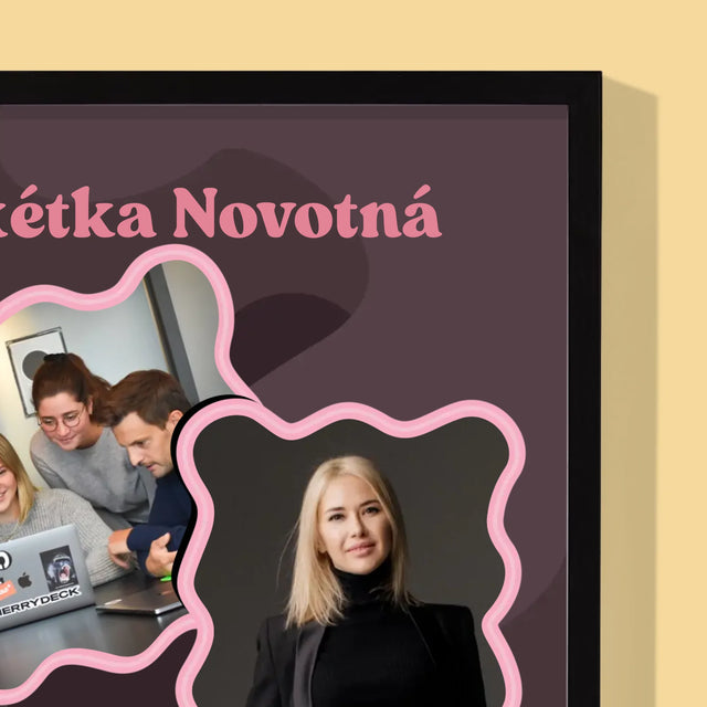 Fotokoláž: Nejlepší Šéfová - Tisk V Rámečku