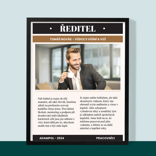 Obálka Časopisu: Ředitel - Tisk V Rámečku