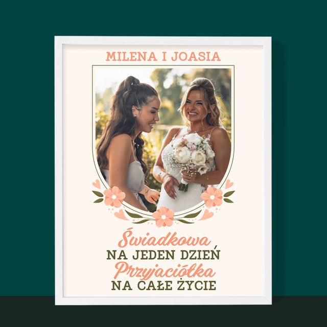 Fotka A Textem: Svědkyně Na Jeden Den - Tisk V Rámečku