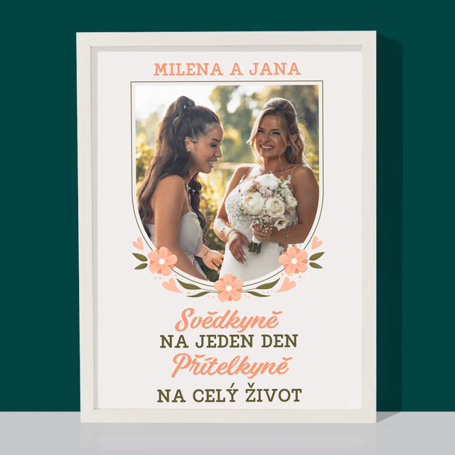 Fotka A Textem: Svědkyně Na Jeden Den - Tisk V Rámečku