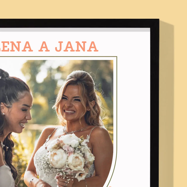 Fotka A Textem: Svědkyně Na Jeden Den - Tisk V Rámečku