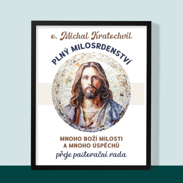 Jméno A Nápis: Důstojný Pán Plný Milosrdenství - Tisk V Rámečku