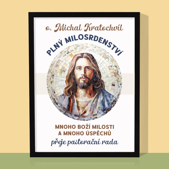 Jméno A Nápis: Důstojný Pán Plný Milosrdenství - Tisk V Rámečku