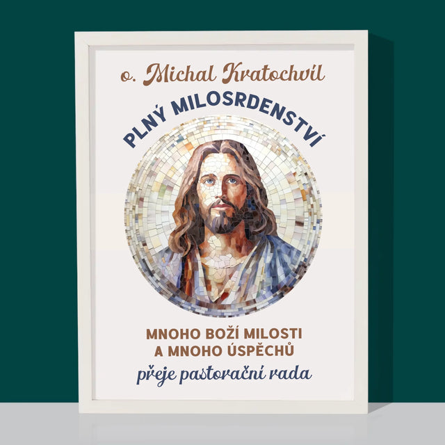 Jméno A Nápis: Důstojný Pán Plný Milosrdenství - Tisk V Rámečku