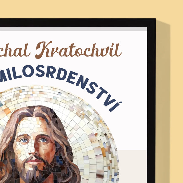 Jméno A Nápis: Důstojný Pán Plný Milosrdenství - Tisk V Rámečku