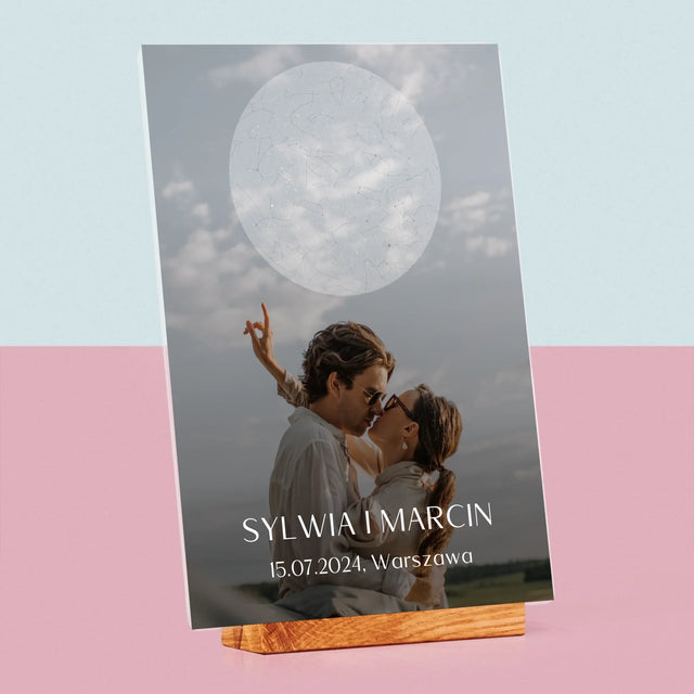 Hvězdná Mapa: Svatba - Tisk Na Akrylovém Skle