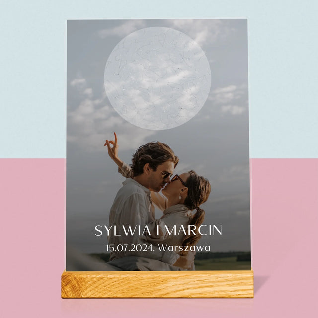 Hvězdná Mapa: Svatba - Tisk Na Akrylovém Skle