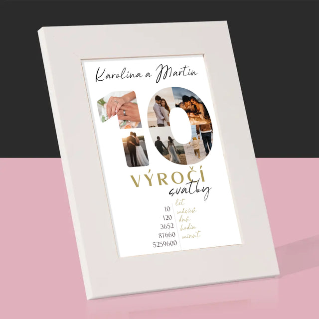 Slovo Z Fotek: 10. Výročí Svatby - Fotorámeček