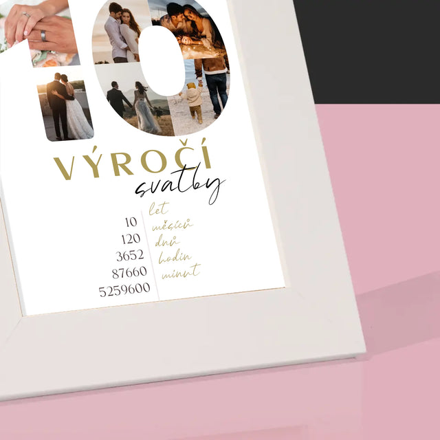 Slovo Z Fotek: 10. Výročí Svatby - Fotorámeček