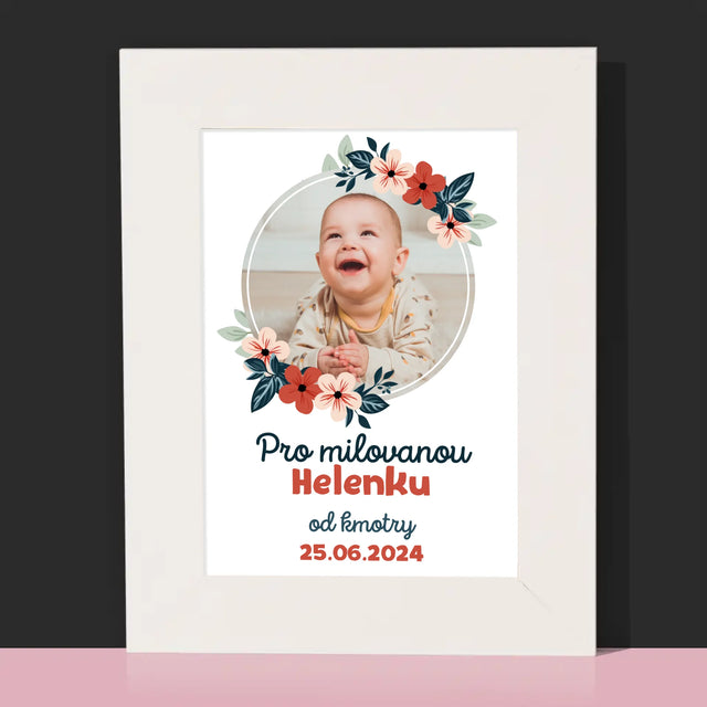 Fotka A Textem: Pro Dítě Od Kmotrů - Fotorámeček