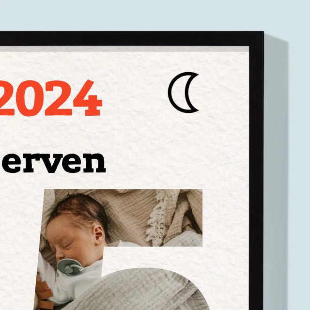 Slovo Z Fotek: Den Otců List Z Kalendáře - Tisk V Rámečku