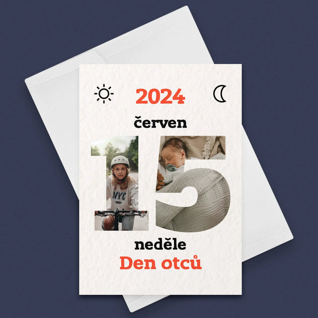 Slovo Z Fotek: Den Otců List Z Kalendáře - Přání