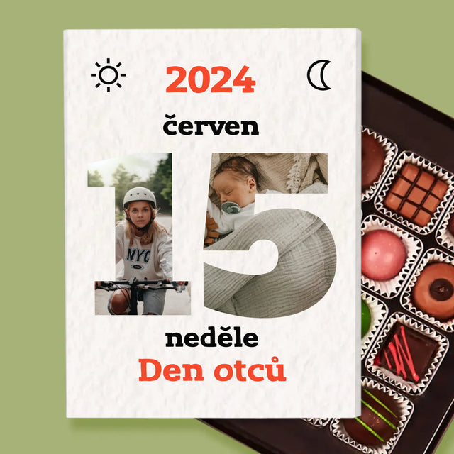 Slovo Z Fotek: Den Otců List Z Kalendáře - Pralinky