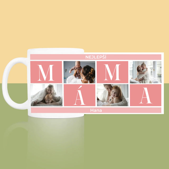 Fotokoláž: Nejlepší Máma Koláž - Hrnek