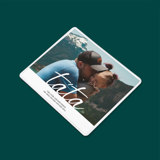 Fotka A Textem: Nenahraditelný Táta Věnování - Podložka Pod Myš