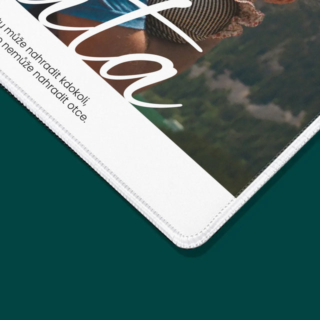 Fotka A Textem: Nenahraditelný Táta Věnování - Podložka Pod Myš