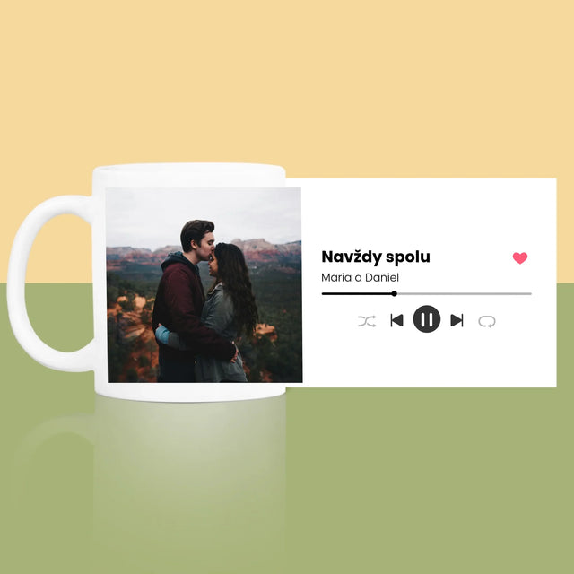 Fotka A Textem: Spotify S Vlastní Fotkou - Hrnek