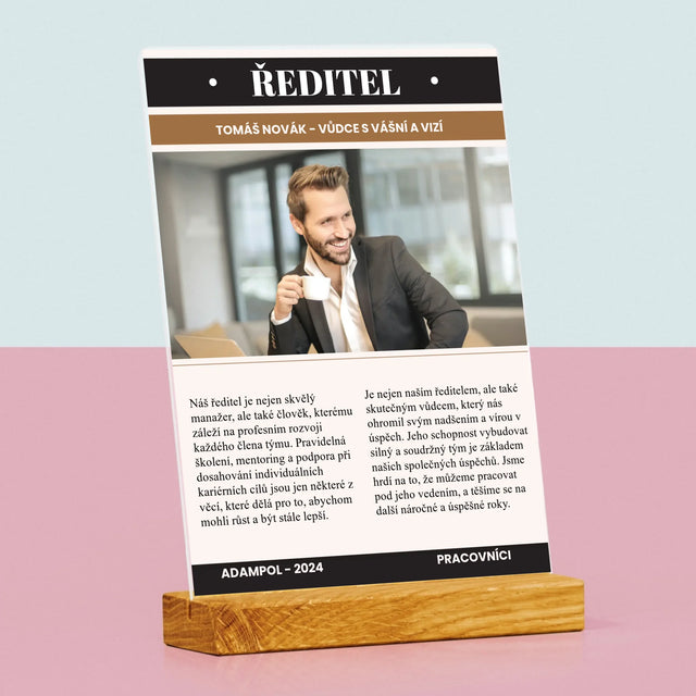 Obálka časopisu: Režisér - Tisk na akrylové sklo | CZ