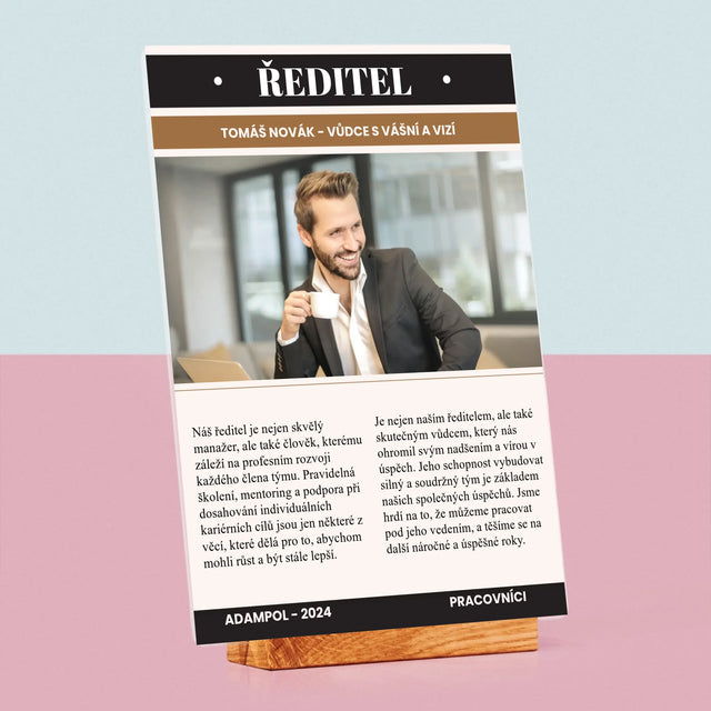 Obálka časopisu: Režisér - Tisk na akrylové sklo | CZ