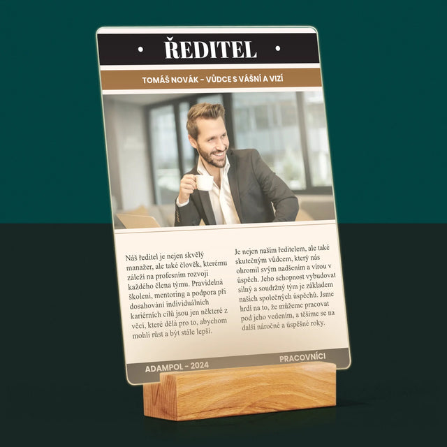 Obálka časopisu: Režisér - Tisk na akrylové sklo | CZ