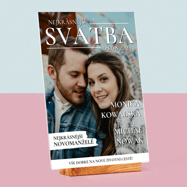 Obálka Časopisu: Nejkrásnější Svatba - Tisk Na Akrylovém Skle