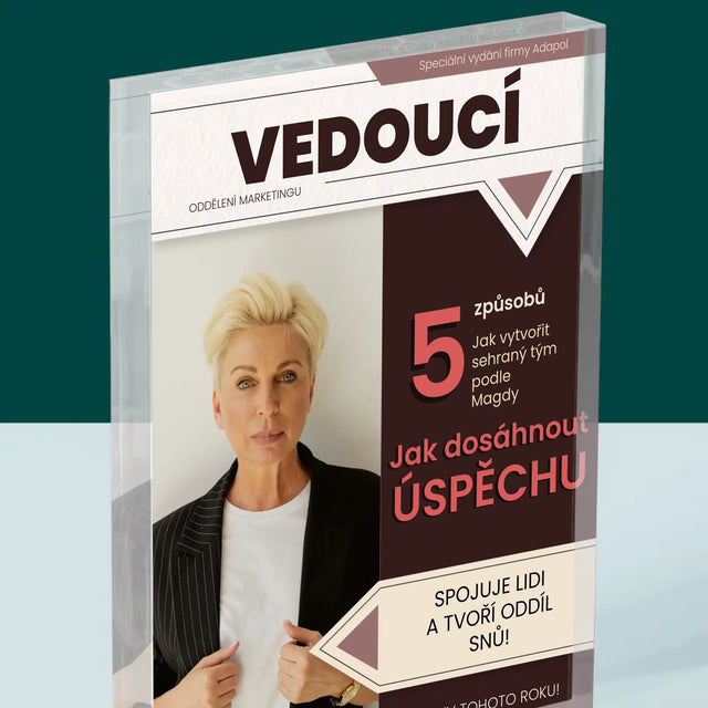 Obálka Časopisu: Vedoucí - Akrylový Blok