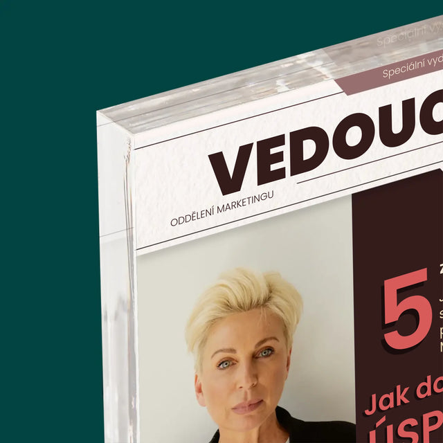 Obálka Časopisu: Vedoucí - Akrylový Blok