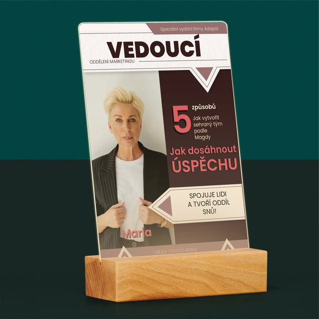 Obálka Časopisu: Vedoucí - Tisk Na Akrylovém Skle