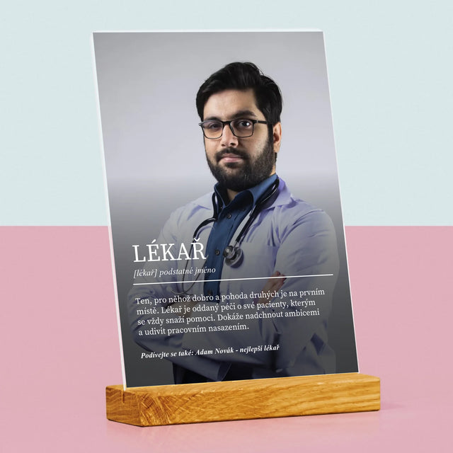 Fotka A Textem: Lékař Definice - Tisk Na Akrylovém Skle