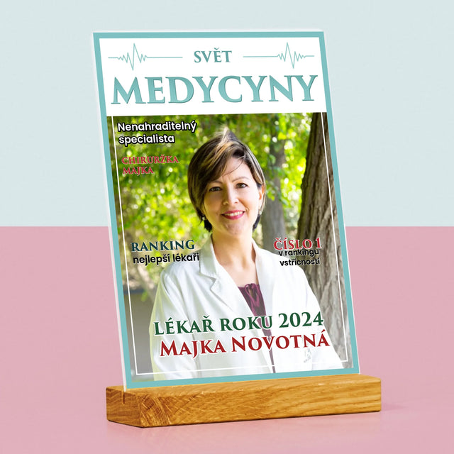 Obálka Časopisu: Svět Medicíny - Tisk Na Akrylovém Skle
