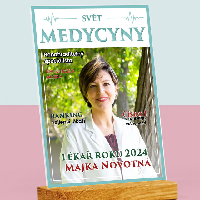 Obálka Časopisu: Svět Medicíny - Tisk Na Akrylovém Skle