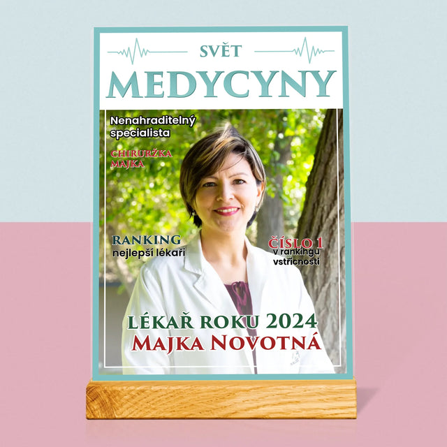 Obálka Časopisu: Svět Medicíny - Tisk Na Akrylovém Skle