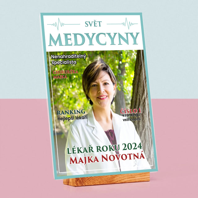 Obálka Časopisu: Svět Medicíny - Tisk Na Akrylovém Skle