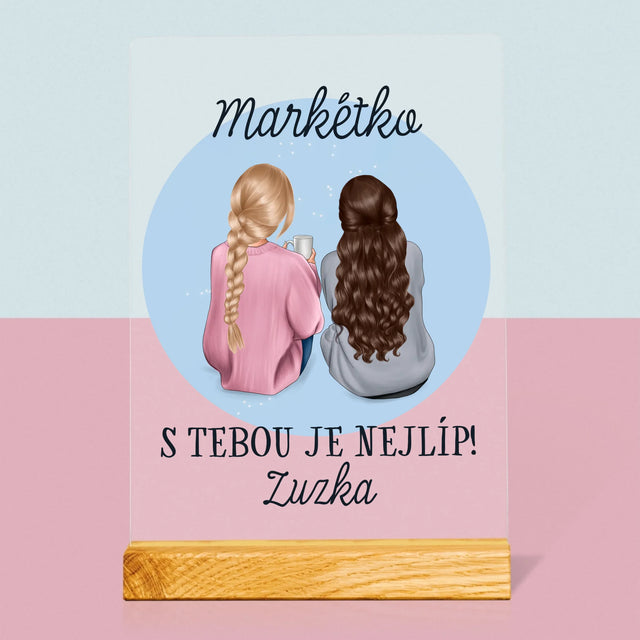 Designér Postav: Přítelkyně - Tisk Na Akrylovém Skle