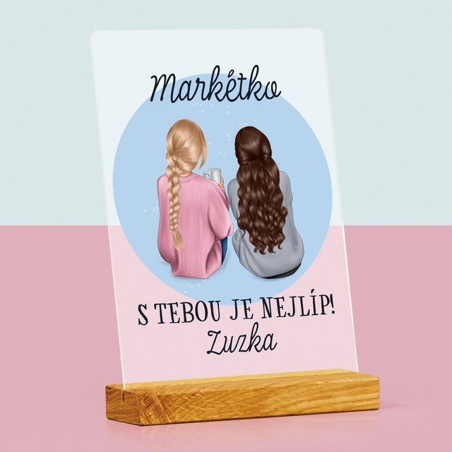 Designér Postav: Přítelkyně - Tisk Na Akrylovém Skle
