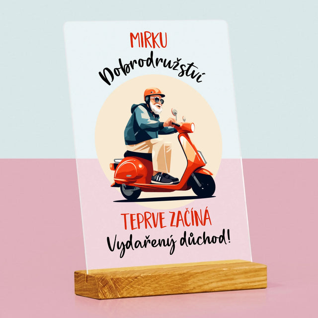 Jméno A Nápis: Dobrodružství Teprve Začíná - Tisk Na Akrylovém Skle