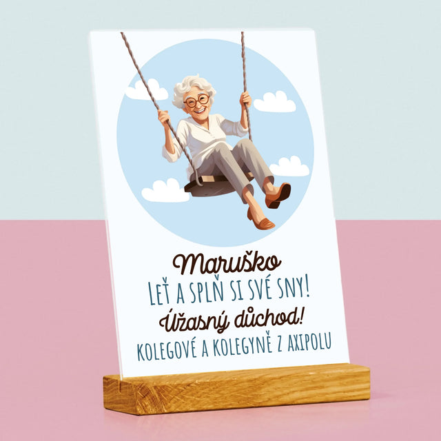 Jméno A Nápis: Splň Si Své Sny - Tisk Na Akrylovém Skle